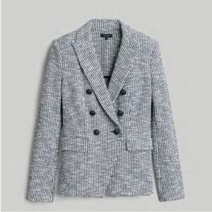 Rag & Bone Navy Preston Tweed Blazer